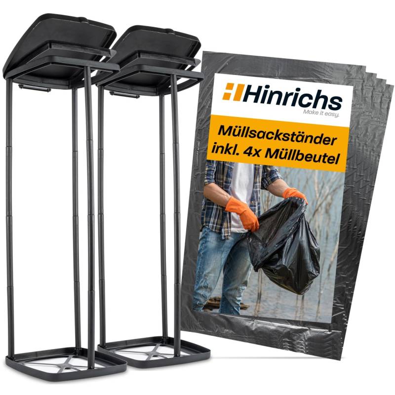 Hinrichs Müllsackständer 2er Set mit Deckel und Klemmring Inkl. 4 Müllsäcke Hinrichs Müllsackständer 2er Set mit Deckel und Klemmring Inkl. 4 Müllsäcke von Hinrichs