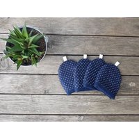 Eierwärmer Linda Blau Mit Weißen Pünktchen Im Set Eierwärmer Linda Blau Mit Weißen Pünktchen Im Set von HinterhofAmbiente