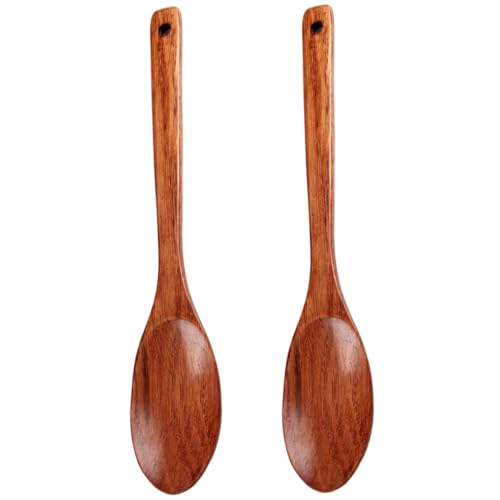 2 Stück Servierlöffel aus Holz 13 Zoll lange Holzlöffel zum Kochen Servieren Mischen Küchenutensilien Servierlöffel aus Holz 2 Stück Servierlöffel aus Holz 13 Zoll lange Holzlöffel zum Kochen Servieren Mischen Küchenutensilien Servierlöffel aus Holz von Hintyne