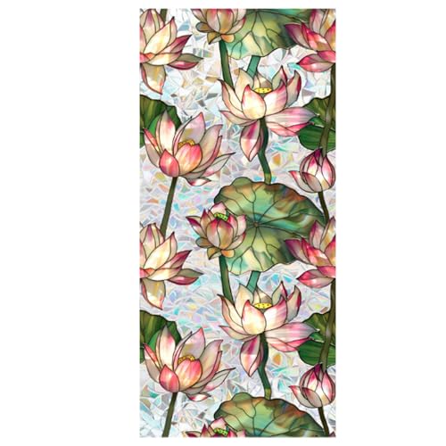 Buntglas-Fensterfolie 208 x 42 cm Blumenmuster bunte statische Fensteraufkleber nicht klebend wiederverwendbar dekorative PVC-Sichtschutzfolie für Zuhause Buntglas-Fensterfolie 208 x 42 cm Blumenmuster bunte statische Fensteraufkleber nicht klebend wiederverwendbar dekorative PVC-Sichtschutzfolie für Zuhause von Hintyne