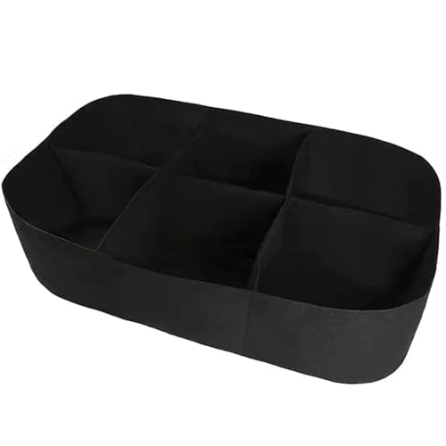 Gartenbeete Hochbeet aus Stoff für den Außenbereich Pflanzsäcke mit 6 Gittern 120x60x30 cm Gartensack für den Anbau von Blumen und Kräutern rechteckige Pflanzbehältersäcke Pflanzbox von Hintyne