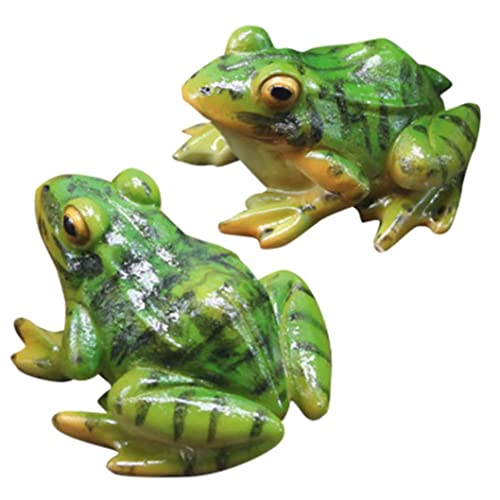 Hintyne 2 Stück Teichfroschfigur Froschstatue Teichharz Froschfigur Bastelornament Feengarten Mikrolandschaftsdekoration für Blumentopf Hintyne 2 Stück Teichfroschfigur Froschstatue Teichharz Froschfigur Bastelornament Feengarten Mikrolandschaftsdekoration für Blumentopf von Hintyne