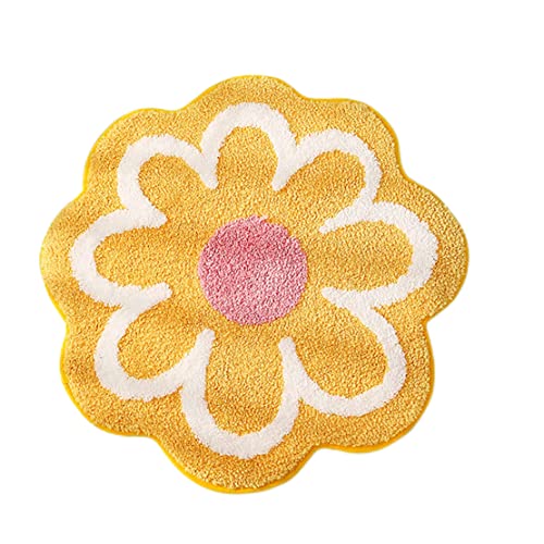 Hintyne Badvorleger rutschfeste Badematte für Badezimmer saugfähiger Badvorleger Badematte süßer Badezimmervorleger in Blumenform Duschvorleger weiche getuftete Badezimmermatte 65x65 cm Hintyne Badvorleger rutschfeste Badematte für Badezimmer saugfähiger Badvorleger Badematte süßer Badezimmervorleger in Blumenform Duschvorleger weiche getuftete Badezimmermatte 65x65 cm von Hintyne
