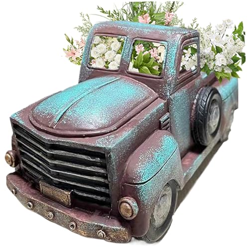 Hintyne Blumentöpfe kreative Auto-Gartentöpfe Vintage-Pflanztöpfe in LKW-Form für den Innenbereich dekorative Sukkulententöpfe aus Kunstharz für den Garten im Freien Hintyne Blumentöpfe kreative Auto-Gartentöpfe Vintage-Pflanztöpfe in LKW-Form für den Innenbereich dekorative Sukkulententöpfe aus Kunstharz für den Garten im Freien von Hintyne