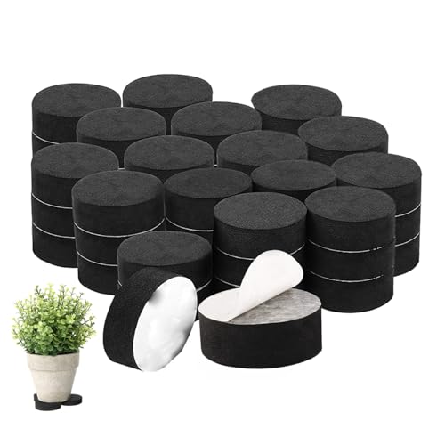 Hintyne Pflanzgefäßerhöhungen Blumentopffüße 48 Stück Eva unsichtbare Blumenerhöhungen Pad Gartentopffüße Behälterzubehör für Pflanzen im Freien von Hintyne