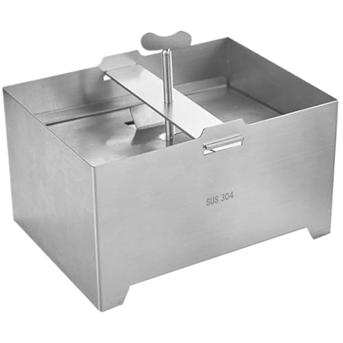 Hintyne Tofupresse stabile Tofuform aus Edelstahl mit Abflussloch und Auffangschale schnelle und effiziente Wasserentfernung Paneerpresse für Paneer/Tofu Hintyne Tofupresse stabile Tofuform aus Edelstahl mit Abflussloch und Auffangschale schnelle und effiziente Wasserentfernung Paneerpresse für Paneer/Tofu von Hintyne