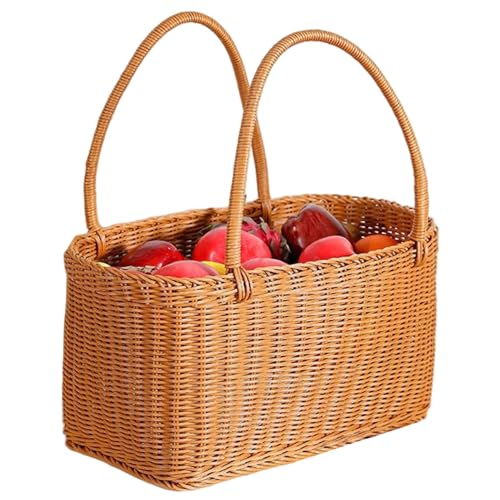 Hintyne Weiden-Picknickkorb 14 x 7 x 8 Zoll gewebter natürlicher Picknickkorb für den Haushalt mit Griff Obstkorb Blumenarrangementbox für Camping Weidenkorb mit Griff Hintyne Weiden-Picknickkorb 14 x 7 x 8 Zoll gewebter natürlicher Picknickkorb für den Haushalt mit Griff Obstkorb Blumenarrangementbox für Camping Weidenkorb mit Griff von Hintyne
