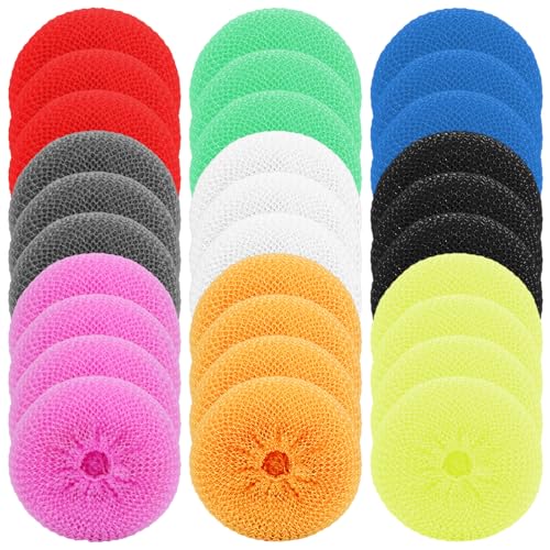 Kunststoff-Schrubber für Geschirr 30 Stück kratzfester Topfschrubber aus Kunststoff wiederverwendbarer Scheuerschwamm für Küche und Zuhause zufällige Farbe Kunststoff-Schrubber für Geschirr 30 Stück kratzfester Topfschrubber aus Kunststoff wiederverwendbarer Scheuerschwamm für Küche und Zuhause zufällige Farbe von Hintyne