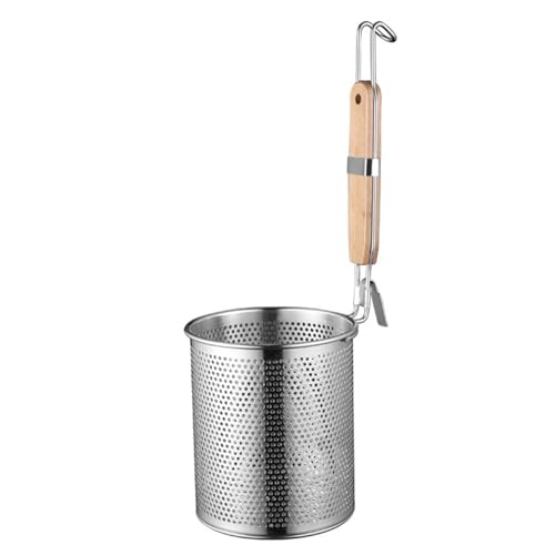 Hintyne Nudelsieb Edelstahl-Nudelsieb mit feiner Masche 5,5 x 6 Zoll mit Holzgriff und Loch zum Aufhängen lebensmittelechtes leicht zu waschendes Ramen-Sieb vielseitig einsetzbarer Siebkorb Hintyne Nudelsieb Edelstahl-Nudelsieb mit feiner Masche 5,5 x 6 Zoll mit Holzgriff und Loch zum Aufhängen lebensmittelechtes leicht zu waschendes Ramen-Sieb vielseitig einsetzbarer Siebkorb von Hintyne
