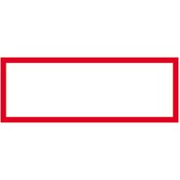 SafetyMarking® Brandschutzschild – Text nach Wahl, max. 20 Zeichen, HxB 105 x 297 mm, Leucht-Alu HI von SafetyMarking®