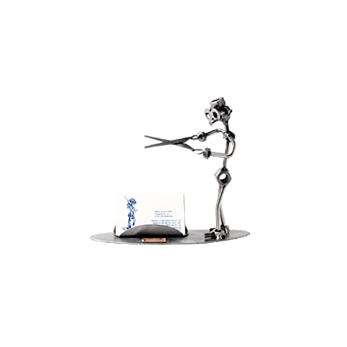 Hinz & Kunst 192 - Visitenkartenhalter 'Friseur' - Figurine, Silber und Kupfer, Neutral von Hinz & Kunst