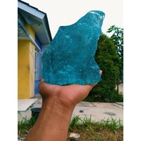 1730 Gr Raues Andara Crystal Aqua Blau Mit Kleinen Bläschen Im Inneren Selten von HinzCrystalShop