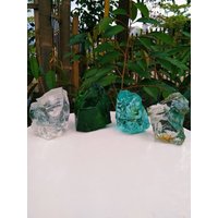 4 Stück 2520 Gr Grobe Andara Kristalle Einatomig, Selten von HinzCrystalShop