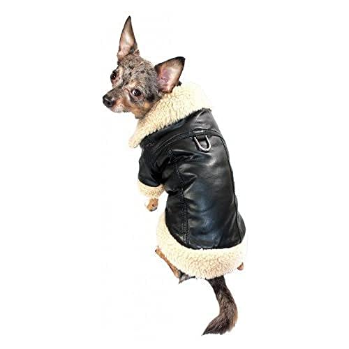 Hip Doggie HD-5CPSC Classic Sherling Leatherette Coat Hundemantel, M von Hip Doggie