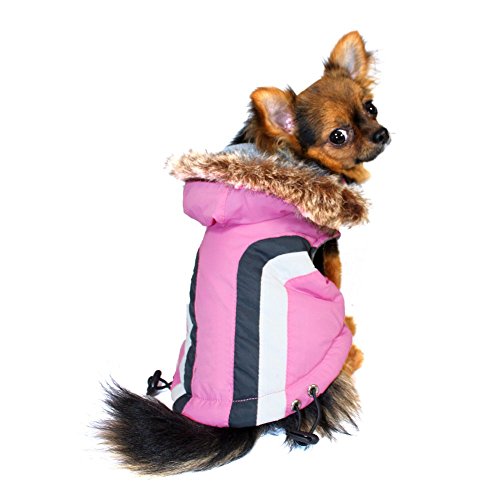 Hip Doggie HD-5SAPK-XS Swiss Alpine Ski Vest Hundemantel, XS, rosa von Hip Doggie