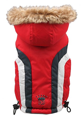 Hip Doggie HD-5SARD-BDXS Swiss Alpine Ski Vest Hundemantel, BDXS, rot von Hip Doggie