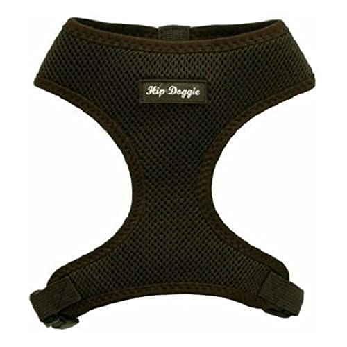 Hip Doggie HD-6PMHBN Ultra Comfort Harness Vest Hundegeschirr, S, braun von Hip Doggie