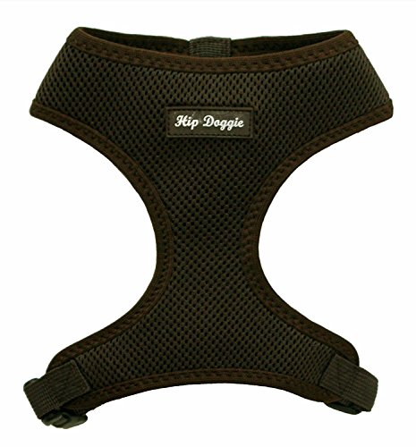 Hip Doggie HD-6PMHBN Ultra Comfort Harness Vest Hundegeschirr, XXXL, braun von Hip Doggie