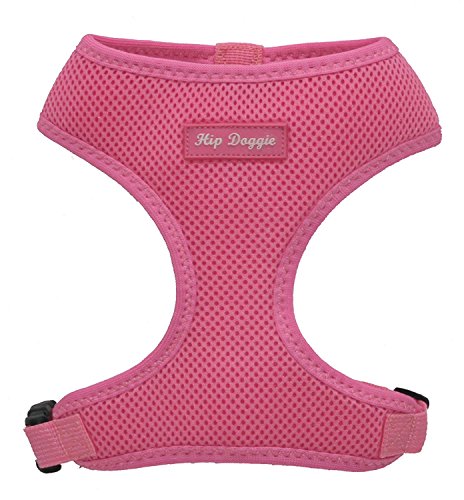 Hip Doggie HD-6PMHPK Ultra Comfort Harness Vest Hundegeschirr, L, rosa von Hip Doggie