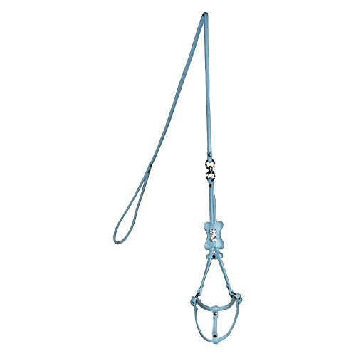 Hip Doggie HD-6SIBB-L Bone Step-in Harness - Hundegeschirr, L, blau von Hip Doggie