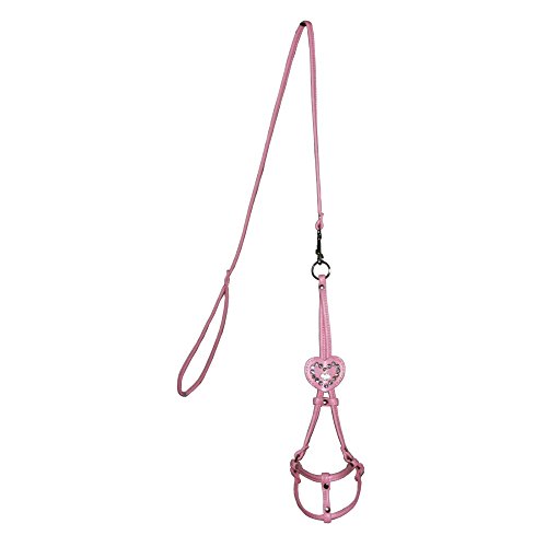 Hip Doggie HD-6SIPH-L Heart Step-in Harness - Hundegeschirr, L, rosa von Hip Doggie