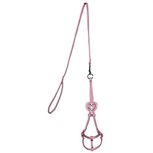 Hip Doggie HD-6SIPH-M Heart Step-in Harness - Hundegeschirr, M, rosa von Hip Doggie