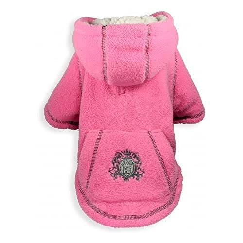 Hip Doggie HD-7HDCP-XL Crown Hoodie - Hundepullover, XL, rosa von Hip Doggie