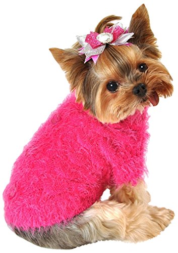 Hip Doggie HD-7MBS-L Angora Blossom Sweater - Hundepullover, L von Hip Doggie