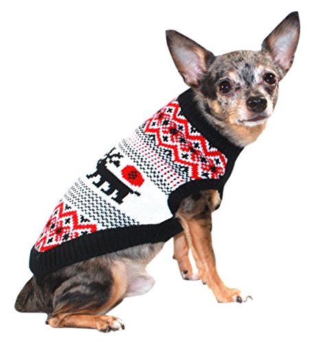 Hip Doggie HD-7MSTN-S Moose Lodge Sweater - Hundepullover, S von Hip Doggie