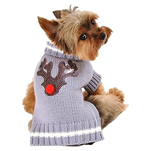 Hip Doggie HD-7RDR-L Reindeer Sweater - Hundepullover, L von Hip Doggie