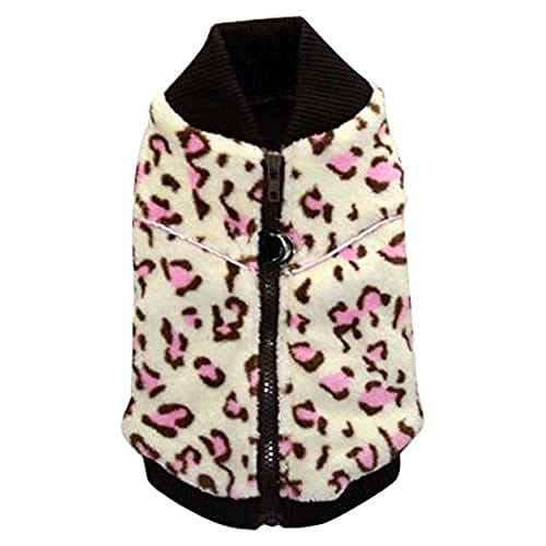 Hip Doggie HD-7WCV-XXS Cheetah Mink Vest - Hundepullover, XXS, weiß von Hip Doggie