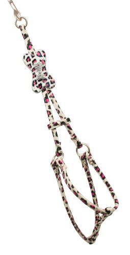 Hip Doggie Hundegeschirr, Schneeleopard-Design, Größe XS, Pink von Hip Doggie