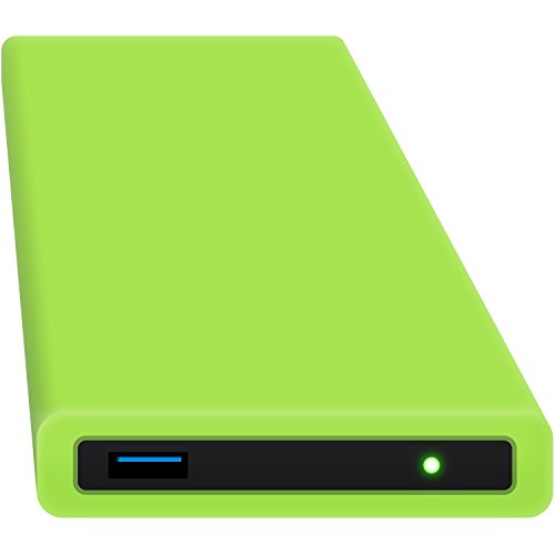 Digittrade HipDisk Externe Festplatte SSD 1TB 2,5 Zoll USB 3.0 mit austauschbarer Silikon-Schutzhülle grün Festplattengehäuse stoßfest wasserdicht von Digittrade