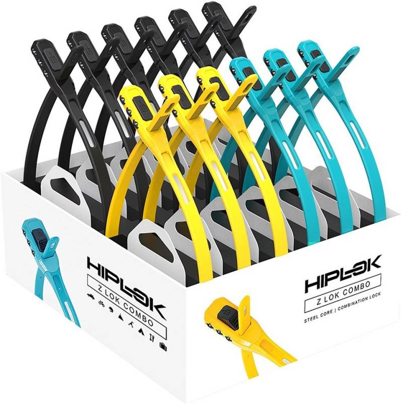 Hiplok Vorhängeschloss Z Lok Combo Multi Pack Of 12 Units (Zcom1Multi) von Hiplok