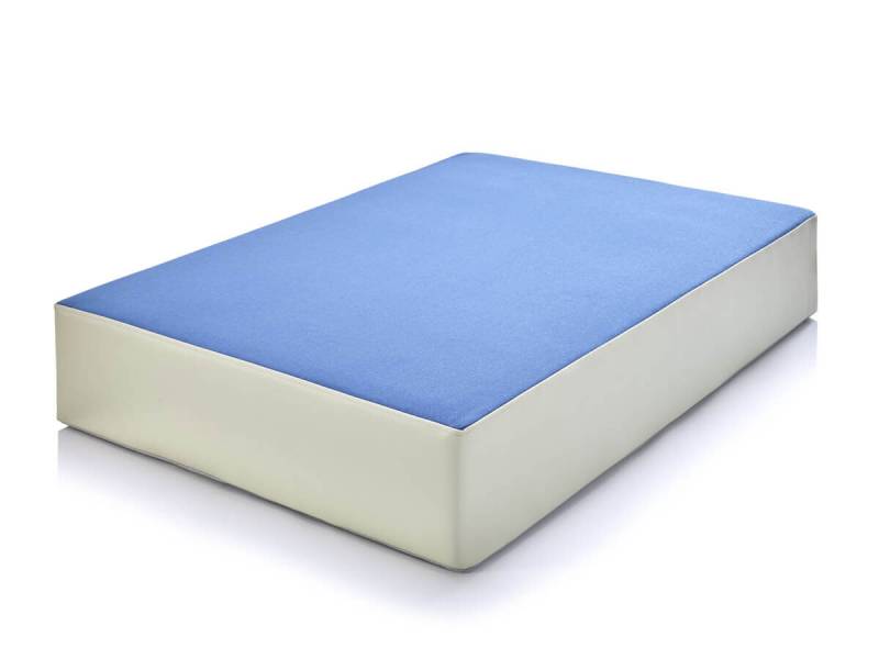 Hipp-Hopp Hüpfpolster Indoor - eckig taubenblau/creme M = L107 x B70 x H17 cm von Hipp-Hopp