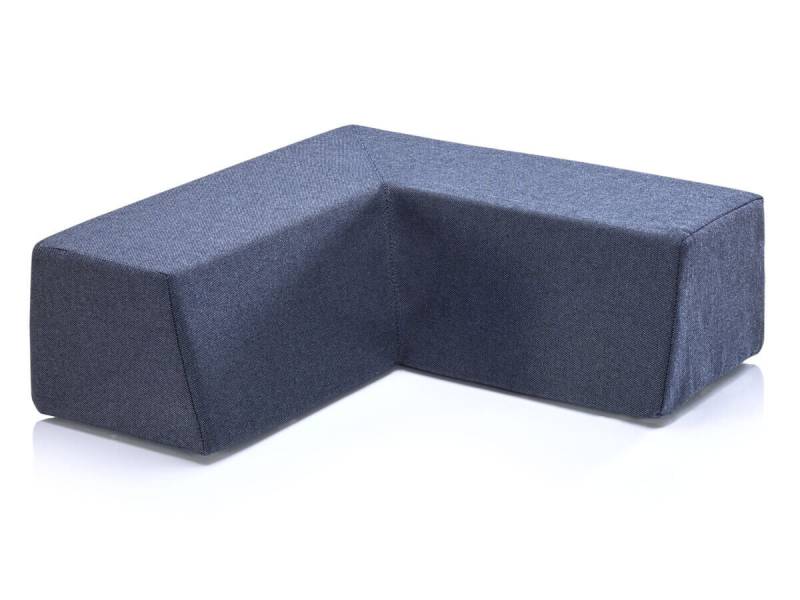 Hipp-Hopp Hüpfpolster Winkelteil - Indoor schwarzgrau M = L51 x B51 x H17 cm von Hipp-Hopp