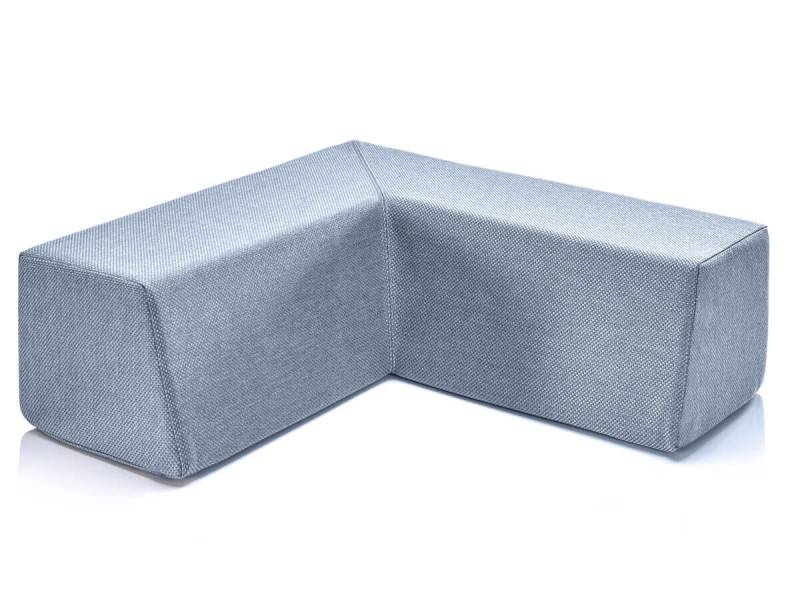 Hipp-Hopp Hüpfpolster Winkelteil - Outdoor hellblau M = L51 x B51 x H17 cm von Hipp-Hopp