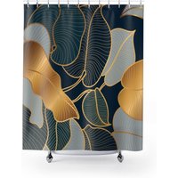 Art Deco Blumen Duschvorhang von HippVisualSolutions