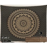 Brown Dark Blossom Mandala Tapestry Trippy Hippie Psychedelic Spiritual Decoration Wall Hanging Meditation Flower Fractal Pattern Boho Bloom Brown Dark Blossom Mandala Tapestry Trippy Hippie Psychedelic Spiritual Decoration Wall Hanging Meditation Flower Fractal Pattern Boho Bloom von HippieNTapestryWorld