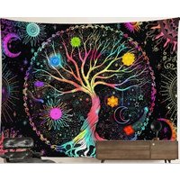 Colorful Tree Of Life Tapestry Sun Moon Trippy Rainbow Mandala Psychedelic Bohemian Decor Celestial Wall Hanging Hippie Spiritual Art Gypsie Colorful Tree Of Life Tapestry Sun Moon Trippy Rainbow Mandala Psychedelic Bohemian Decor Celestial Wall Hanging Hippie Spiritual Art Gypsie von HippieNTapestryWorld
