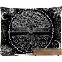 Mirrored Tree Of Life Tapestry Upside Down Black & White Trippy Sun Moon Stars Psychedelic Boho Mandala Wall Hanging Hippie Energy Center Mirrored Tree Of Life Tapestry Upside Down Black & White Trippy Sun Moon Stars Psychedelic Boho Mandala Wall Hanging Hippie Energy Center von HippieNTapestryWorld