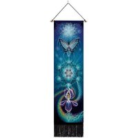 Wall Banner Spiritual Tapestry Lily Butterfly Blue Mandala Pattern Energy Center Psychedelic Colorful Trippy Decor Boho Hippie Hanging Wall Banner Spiritual Tapestry Lily Butterfly Blue Mandala Pattern Energy Center Psychedelic Colorful Trippy Decor Boho Hippie Hanging von HippieNTapestryWorld
