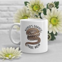 Hognose Schlange Kaffeetasse, Niedliches Schlangen-Liebhaber Geschenk, Lustige Reptil Tasse, Geschenk Für Sie, Python, Die Beste Mama Der Welt von HippoAndKelpie