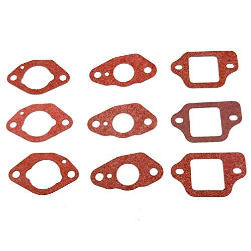 Hippotech Packung mit 9 Vergaserdichtungen für Hon-da GCV135 GCV160 GCV190 GSV190 HRS216 HRT216 HRB216 HRR216 HRZ216 Rasenmäher von Hippotech
