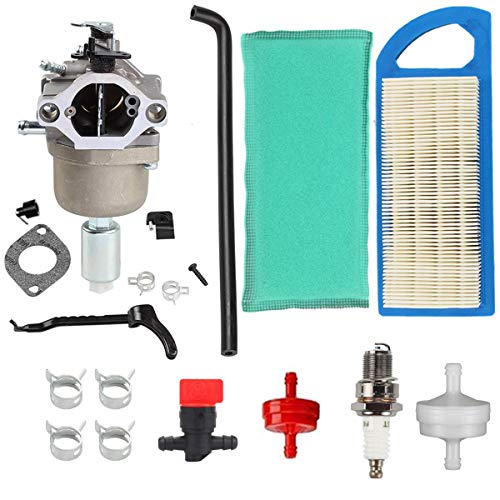 Hippotech Vergaser mit Luftfiltern für Briggs Stratton 594593 591731 794572 791888 698445 590400 791858 593433 793224 792358 697190 699916 699109 796109 für 31H777 Motor von Hippotech