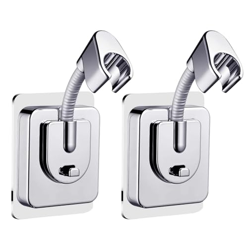 2er Set Duschkopfhalterung Ohne Bohren – 360° Verstellbare Handbrause Halterung, Starke Selbstklebende Duschkopf Halterung, Wasserdichte Silikon Shower Head Holder für Bad & Dusche 2er Set Duschkopfhalterung Ohne Bohren – 360° Verstellbare Handbrause Halterung, Starke Selbstklebende Duschkopf Halterung, Wasserdichte Silikon Shower Head Holder für Bad & Dusche von Hiqiku