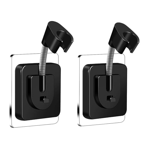 2er Set Duschkopfhalterung Ohne Bohren – 360° Verstellbare Schwarze Handbrause Halterung, Starke Selbstklebende Duschkopf Halterung, Wasserdicht Shower Head Holder für Bad & Dusche 2er Set Duschkopfhalterung Ohne Bohren – 360° Verstellbare Schwarze Handbrause Halterung, Starke Selbstklebende Duschkopf Halterung, Wasserdicht Shower Head Holder für Bad & Dusche von Hiqiku