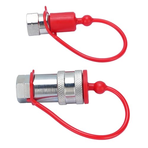2 PCs 1/4 Zoll NPT -Gewinde, Hohe Effizienz - Hydraulischer Schnellanschluss -Kopplungssatz, Sichere Verbindung mit Staubkappen für eine Vielzahl von Hydraulischen Anwendungen 2 PCs 1/4 Zoll NPT -Gewinde, Hohe Effizienz - Hydraulischer Schnellanschluss -Kopplungssatz, Sichere Verbindung mit Staubkappen für eine Vielzahl von Hydraulischen Anwendungen von Hiraith