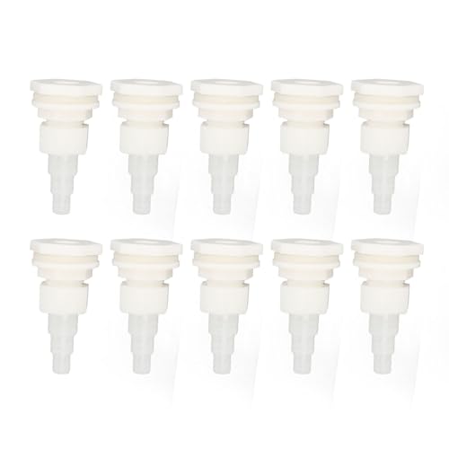 Hiraith 10pcs Pp Wassertanks Schlauchanschlüsse Eingestellt, G1/2-Gewinde mit Silikondichtung für 9 Mm/12 Mm/16 Mm Schläuche, Lecksystem-Adapter für das Geflügelwassersystem-System von Hiraith