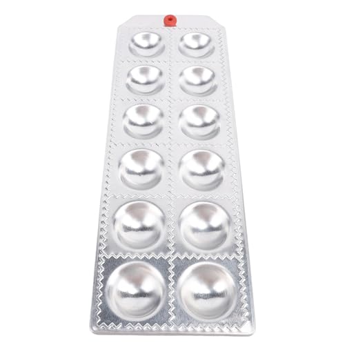 Hiraith 12 Loch Ravioli -Hersteller, Aluminiumlegierung Easy Cleanup Time Saving Pasta Maker für die Heimküche, Ideal für die Herstellung von Knödeln, Ravioli und Pasta -Gerichten mit von Hiraith